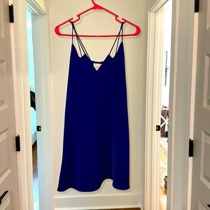 Blue mini dress